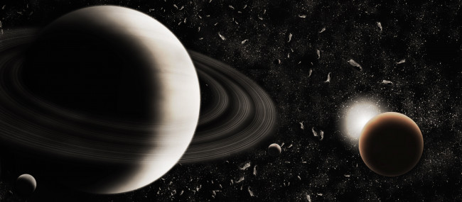 Обои картинки фото космос, арт, планеты