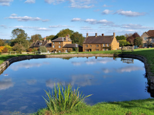 Картинка великобритания уормингтон города улицы площади набережные водоем дома уорикшир
