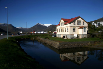 Картинка исландия рейдарфьордур города улицы площади набережные