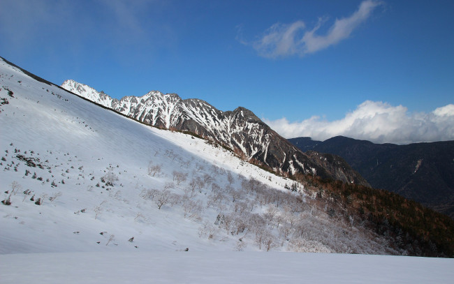 Обои картинки фото природа, горы, снег