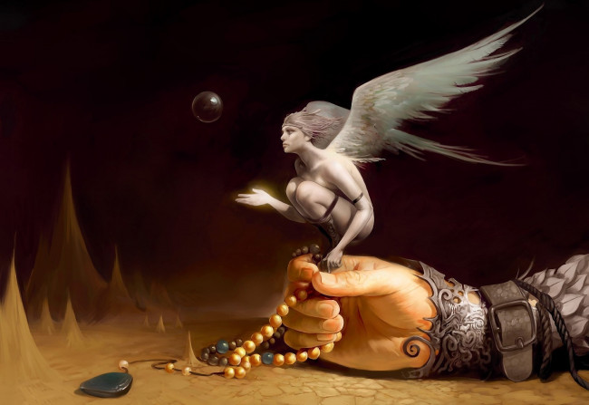 Обои картинки фото фэнтези, ангелы, рука