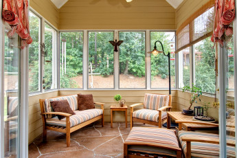 Картинка интерьер веранды террасы балконы диваны веранда