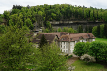 Картинка abbaye hauterive швейцария города католические соборы костелы аббатства монастырь ландшафт