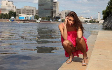 обоя Валентина Колесникова, девушки, arnella, платье, колготки