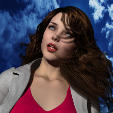 обоя reporter, 3д графика, портрет , portraits, девушка, взгляд