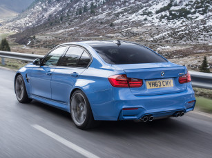Картинка автомобили bmw 2014г f80 uk-spec m3 синий
