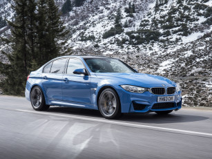 обоя автомобили, bmw, синий, f80, 2014г, uk-spec, m3