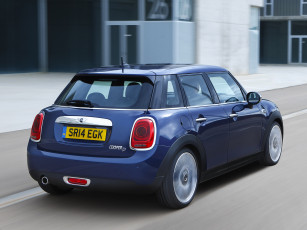 Картинка автомобили mini cooper d 5-door uk-spec 2014г голубой