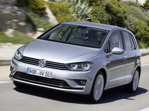 Картинка автомобили volkswagen golf серый 2014 tdi sportsvan