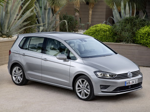 Картинка автомобили volkswagen серый 2014 tdi sportsvan golf