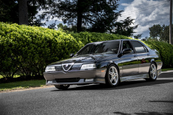 Картинка alfa+romeo+164 автомобили alfa+romeo автопробег выставка автошоу