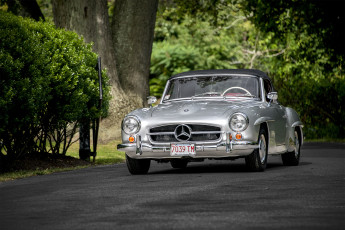 Картинка mercedes-ben+190sl автомобили mercedes-benz автопробег выставка автошоу