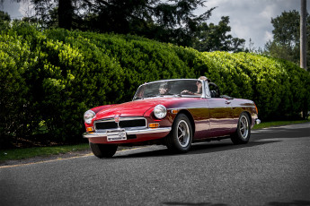 обоя mg mgb, автомобили, mg, автошоу, автопробег, выставка