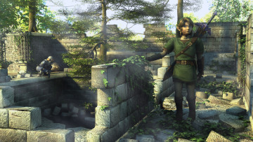 обоя 3д графика, эльфы , elves, эльф, руины