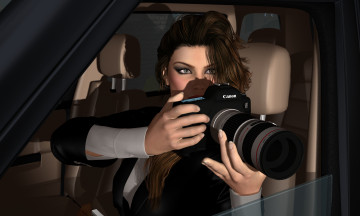 Картинка reporter 3д+графика люди+ people фоторепортер