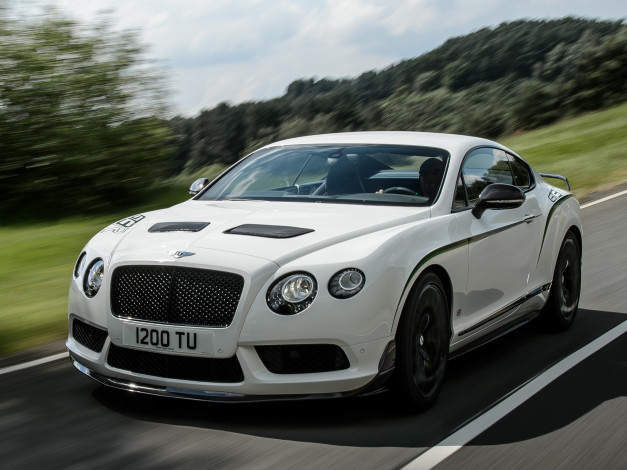 Обои картинки фото автомобили, bentley, 2014г, gt3-r, continental, светлый