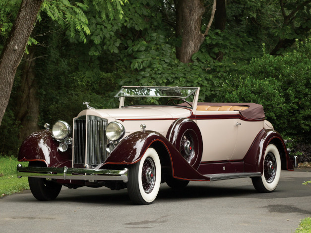 Обои картинки фото автомобили, packard, victoria, convertible, eight, 1104-767, super