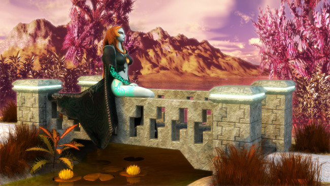 Обои картинки фото 3д графика, эльфы , elves, эльфийка, взгляд