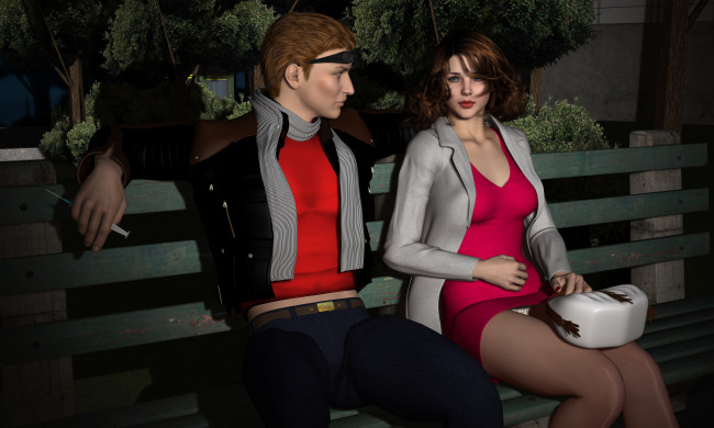 Обои картинки фото 3д графика, люди , people, мужчина, девушка