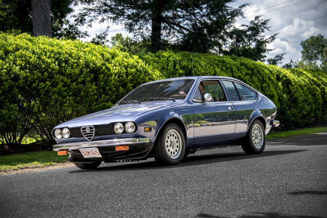 Обои картинки фото alfa romeo gtv6, автомобили, alfa romeo, автопробег, выставка, автошоу