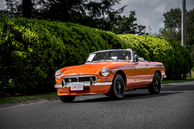 Обои картинки фото mg mgb, автомобили, mg, автопробег, выставка, автошоу