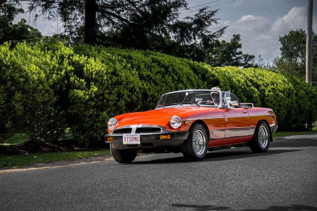 Обои картинки фото mg mgb, автомобили, mg, автопробег, выставка, автошоу