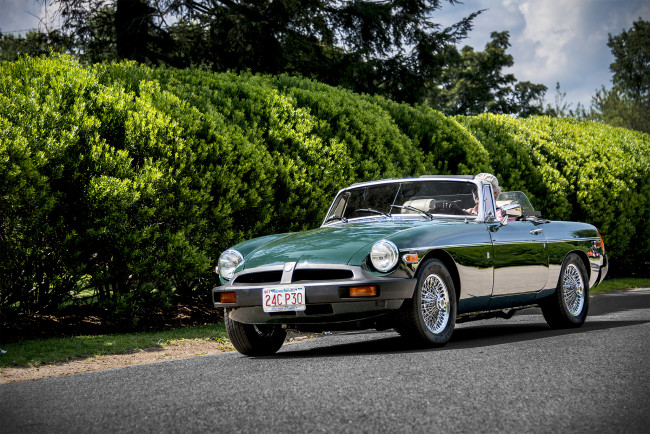 Обои картинки фото mg mgb, автомобили, mg, автошоу, автопробег, выставка