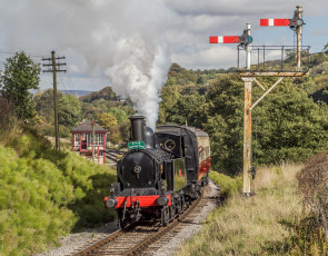 Картинка техника паровозы дорога железная рельсы паровоз