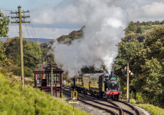 Картинка техника паровозы паровоз дорога рельсы железная