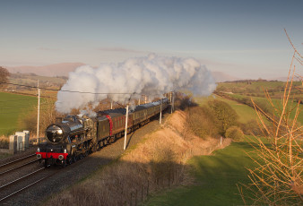 Картинка техника паровозы паровоз рельсы дорога железная