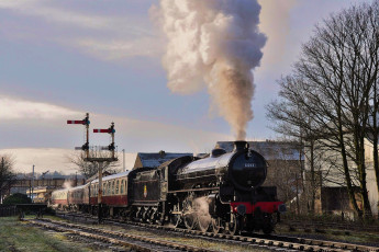 Картинка техника паровозы паровоз рельсы железная дорога