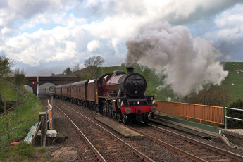 Картинка техника паровозы рельсы дорога железная паровоз