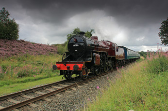 Картинка техника паровозы паровоз рельсы дорога железная