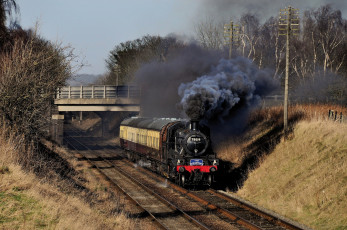 Картинка техника паровозы паровоз рельсы дорога железная