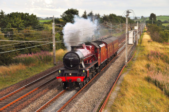 Картинка техника паровозы паровоз рельсы дорога железная