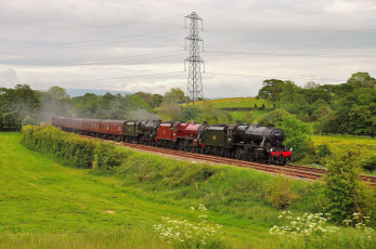 Картинка техника паровозы паровоз рельсы дорога железная