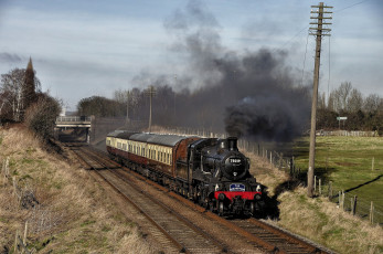 Картинка техника паровозы рельсы паровоз дорога железная