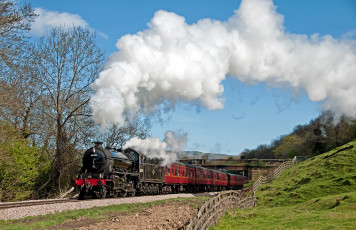 Картинка техника паровозы паровоз рельсы дорога железная