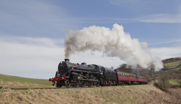 Картинка техника паровозы дорога рельсы паровоз железная