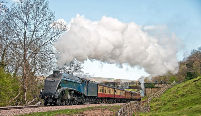 Обои картинки фото техника, паровозы, паровоз, рельсы, дорога, железная