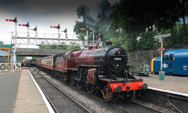 Обои картинки фото техника, паровозы, железная, дорога, рельсы, паровоз