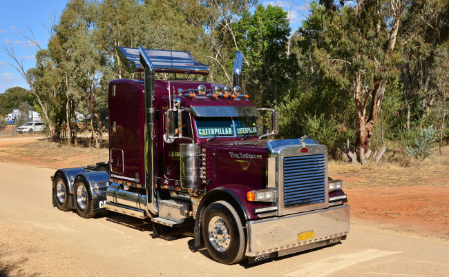 Обои картинки фото peterbilt 379, автомобили, peterbilt, тягач, седельный, грузовик, тяжелый