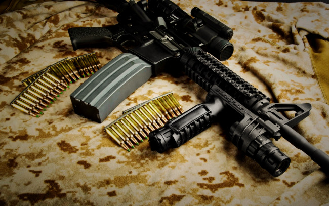 Обои картинки фото оружие, автоматы, m4, прицел, винтовка