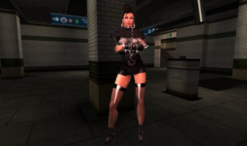 Картинка 3д+графика люди+ people девушка взгляд фон