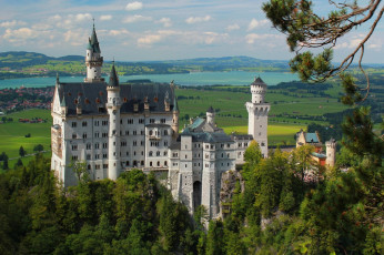 Картинка города замок+нойшванштайн+ германия neuschwanstein castle