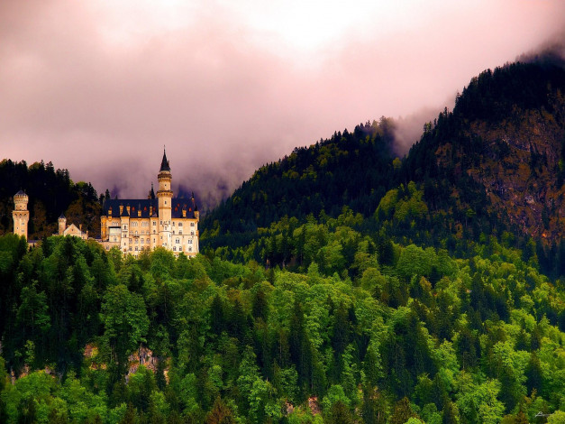 Обои картинки фото города, замок нойшванштайн , германия, neuschwanstein, castle