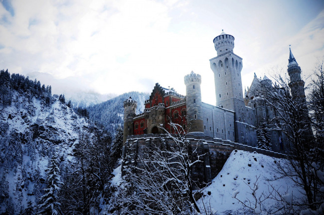 Обои картинки фото города, замок нойшванштайн , германия, neuschwanstein, castle