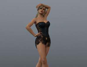 Картинка 3д+графика люди+ people фон взгляд девушка