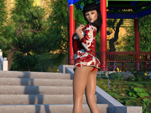 Картинка 3д+графика люди+ people фон взгляд девушка