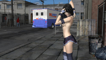 Картинка 3д+графика люди+ people взгляд фон девушка